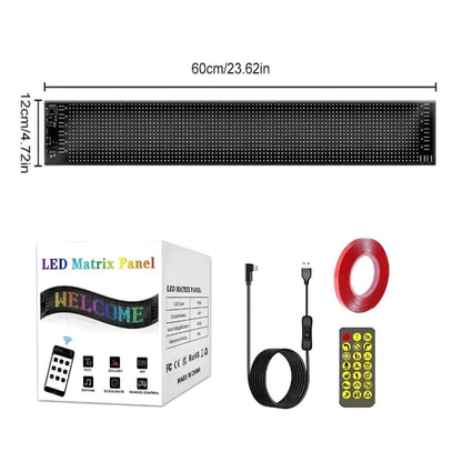 Devil Eyes Light - Painel LED Animado para Carro | Controle por App