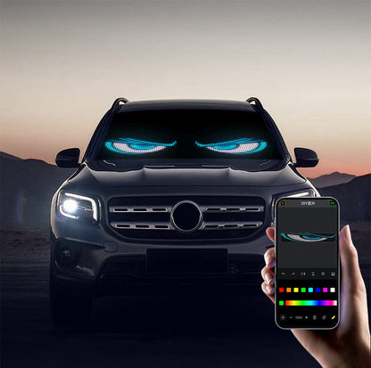 Devil Eyes Light - Painel LED Animado para Carro | Controle por App